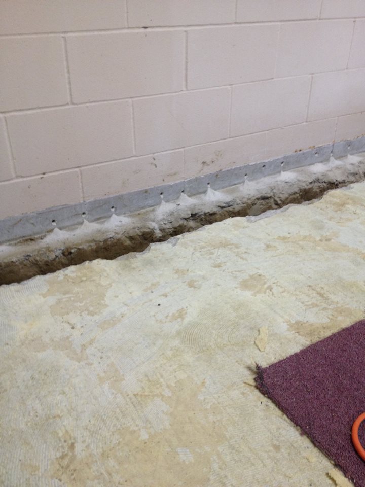 interior drainage in basement