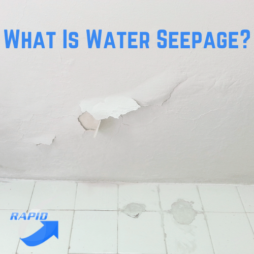 flaking wall due to water seepage