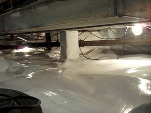 vapor barrier in crawlspace